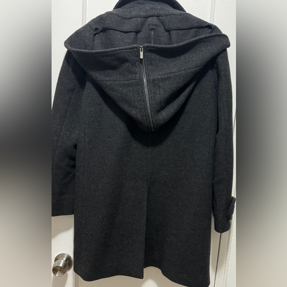 Miu Miu By Prada Wool Coat With Hood In Grey Size… - image 3
